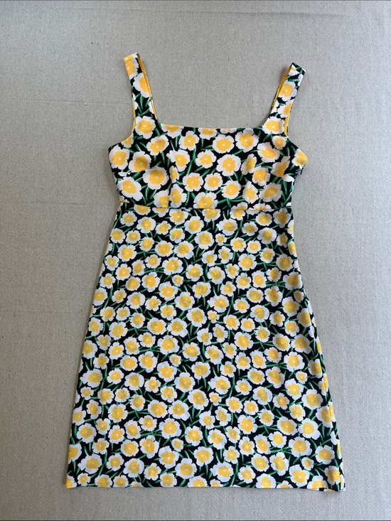 Diane Von Furstenberg Dresses & Skirts - Diane Von Furstenberg Floral Mini Dress Yellow Daisy Print Size 2